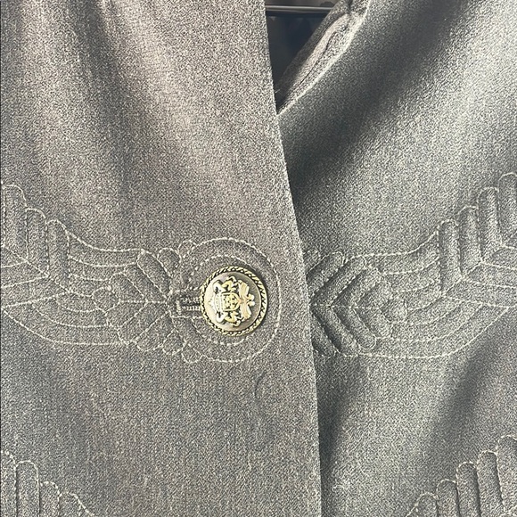 Cabi Gray Military Style Women's Jacket Size 6 - Picture 3 of 9